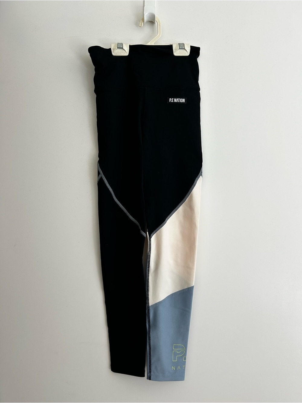 P.E NATION XS Black Colorblock Performance Leggings